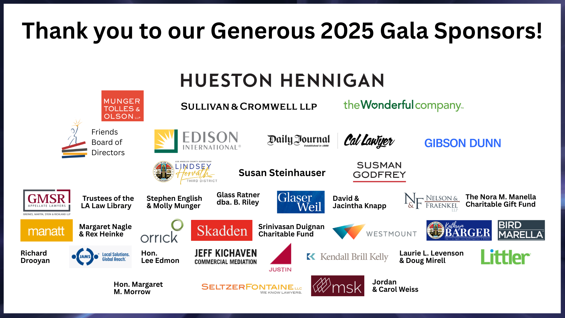 Friends of the Los Angeles County Law Library Keeping the LA County